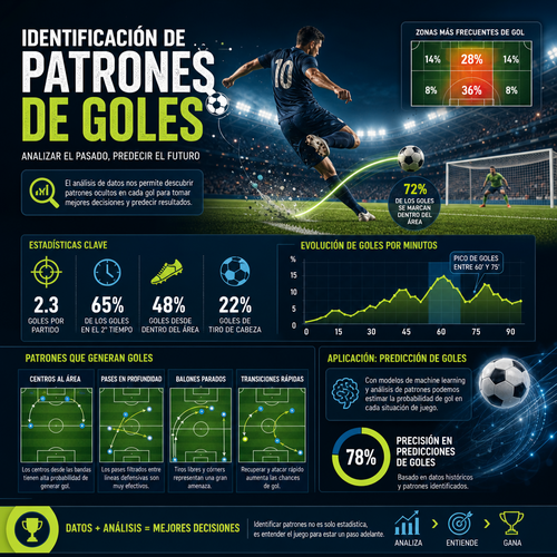 Cómo identificar patrones de goles en partidos de fútbol