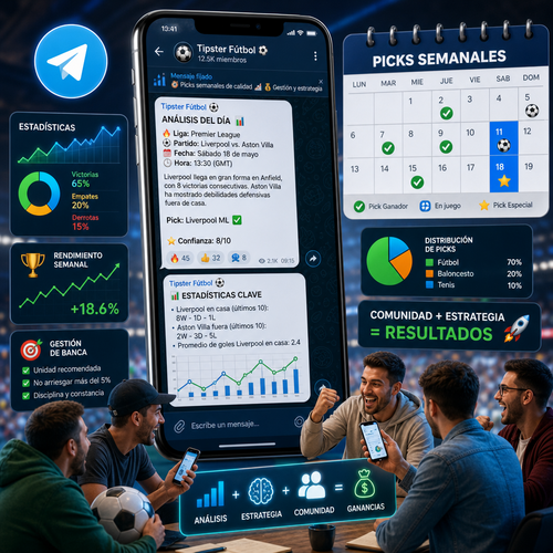 Tipster Telegram: cómo organizar tus picks semanales