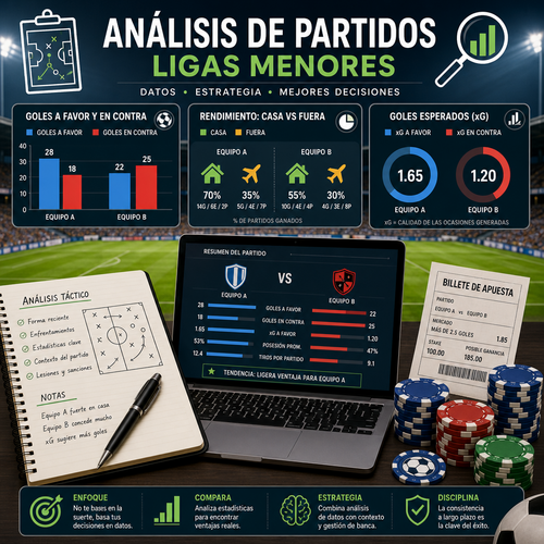 Cómo analizar partidos de ligas menores con efectividad